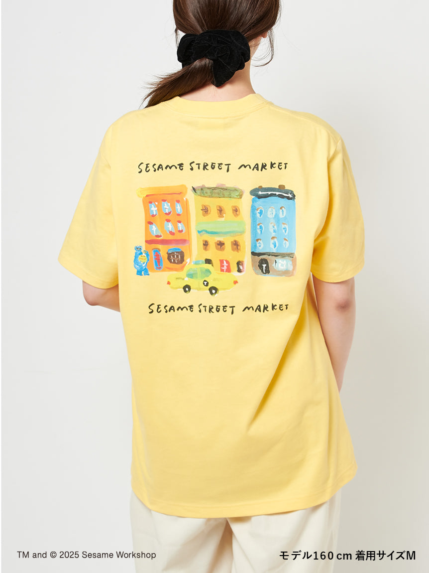 Sesame Street Market Hello! New York - 刺繡Tshirt（黃）