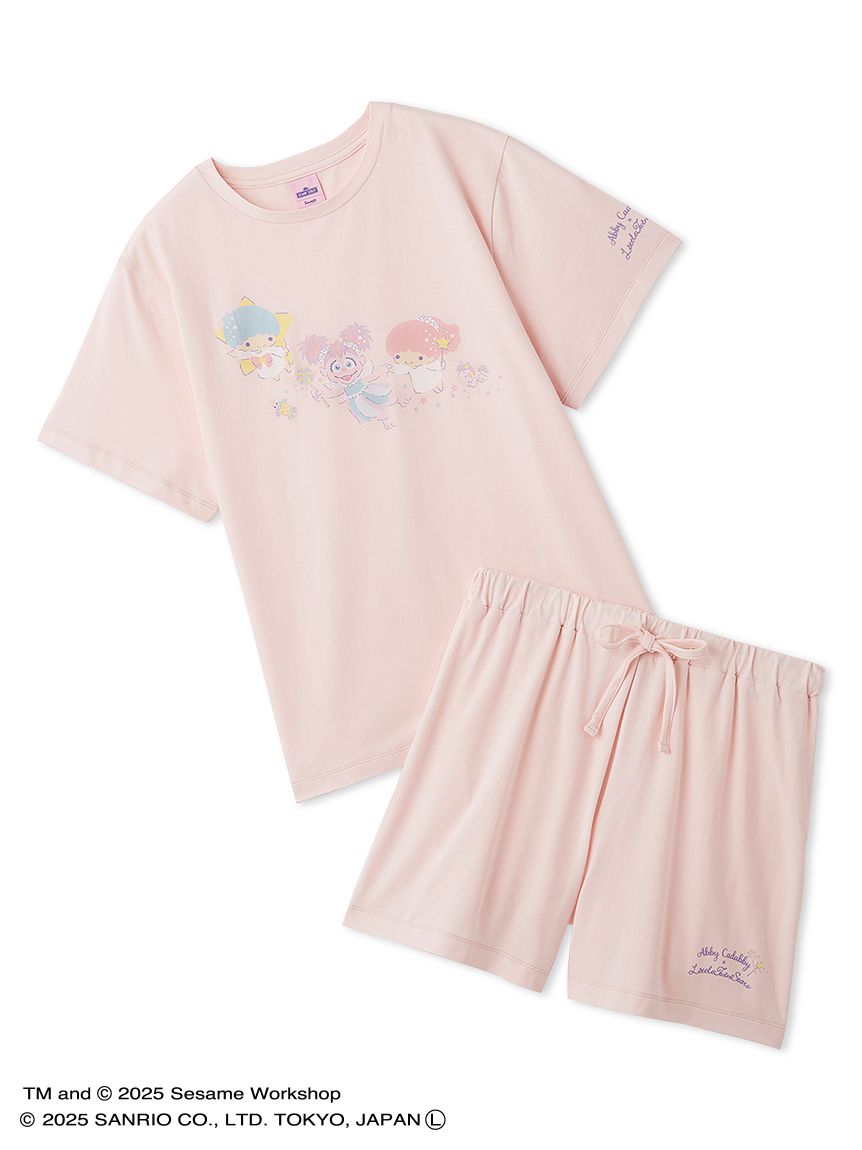 【訂貨】Sesame Street Market Abby x Little Twin Stars - Tshirt 及短褲套裝