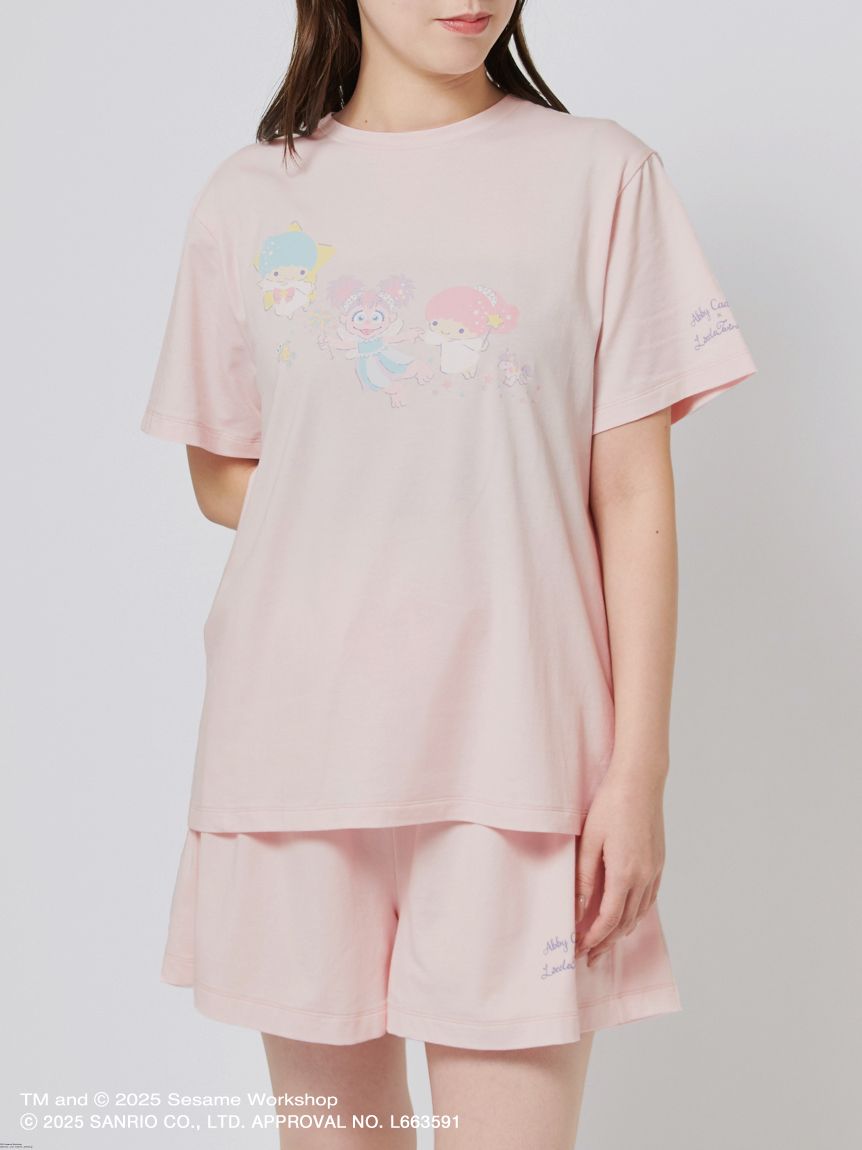 【訂貨】Sesame Street Market Abby x Little Twin Stars - Tshirt 及短褲套裝