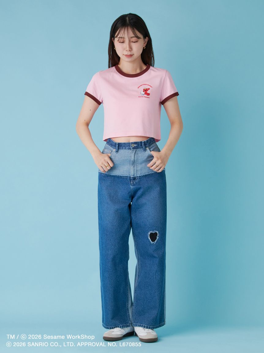 【預訂｜7月底】Sesame Street Market x Sanrio - Tshirt Elmo Cookie Monster Oscar Big Bird
