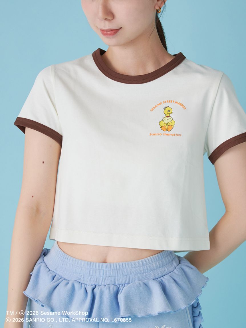 【預訂｜7月底】Sesame Street Market x Sanrio - Tshirt Elmo Cookie Monster Oscar Big Bird