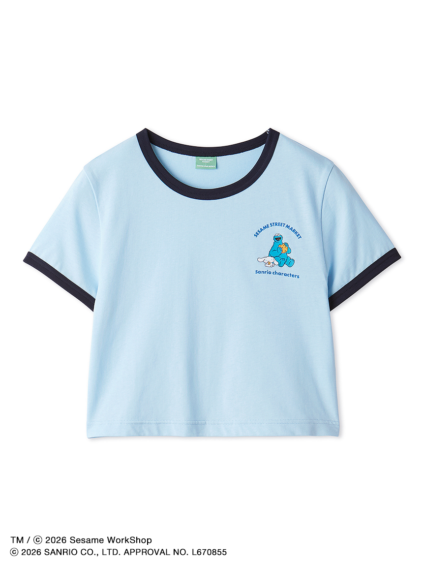 【預訂｜7月底】Sesame Street Market x Sanrio - Tshirt Elmo Cookie Monster Oscar Big Bird