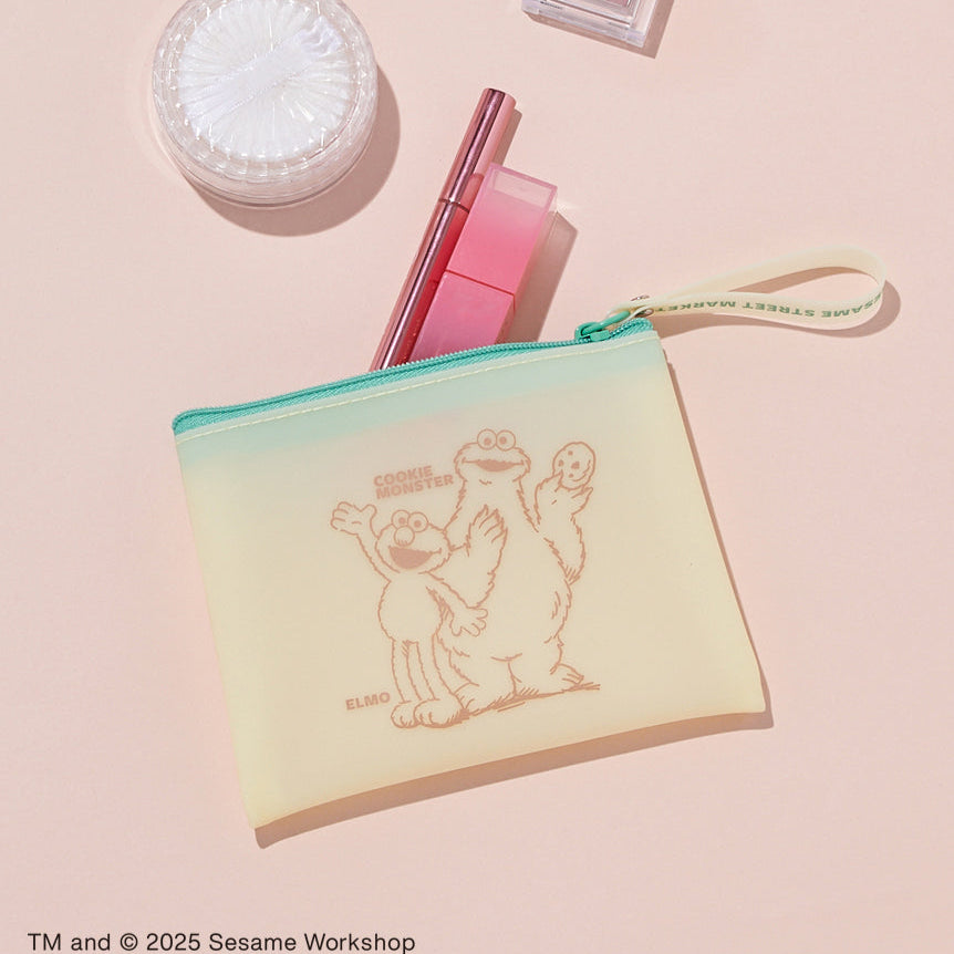 Sesame Street Market Hoppin' Spring - PVC Pouch Elmo & Cookie Monster