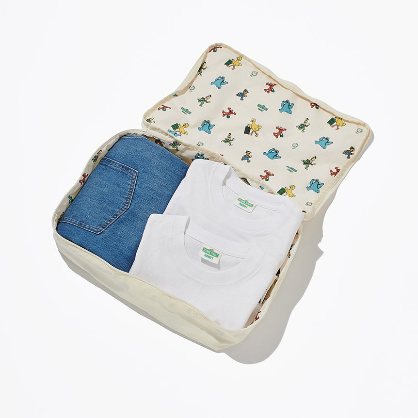 Sesame Street Market Have A Nice Trip - 衣物收納袋（L）