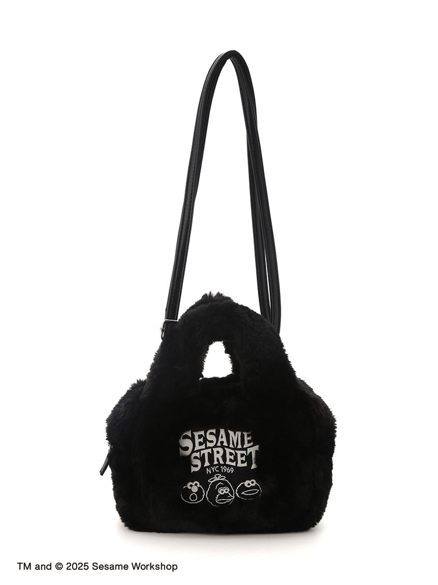 【訂貨】Sesame Street Market BOO! FRIENDS - 毛毛斜揹袋 單肩包