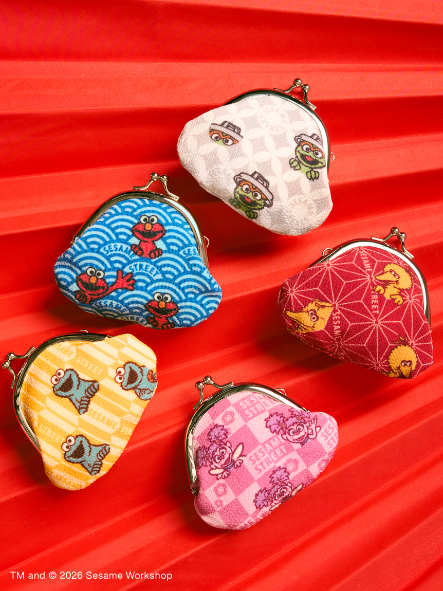 【訂貨】Sesame Street Market Nippon Japanese Style Souvenirs 芝麻街日式系列 - 口金包 散銀包 零錢包