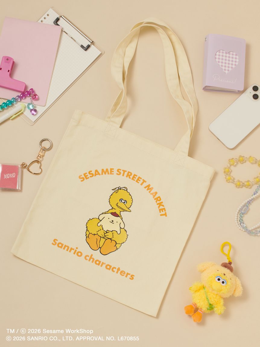 【預訂｜7月底】Sesame Street Market x Sanrio - 布袋 Elmo Cookie Monster Oscar Big Bird