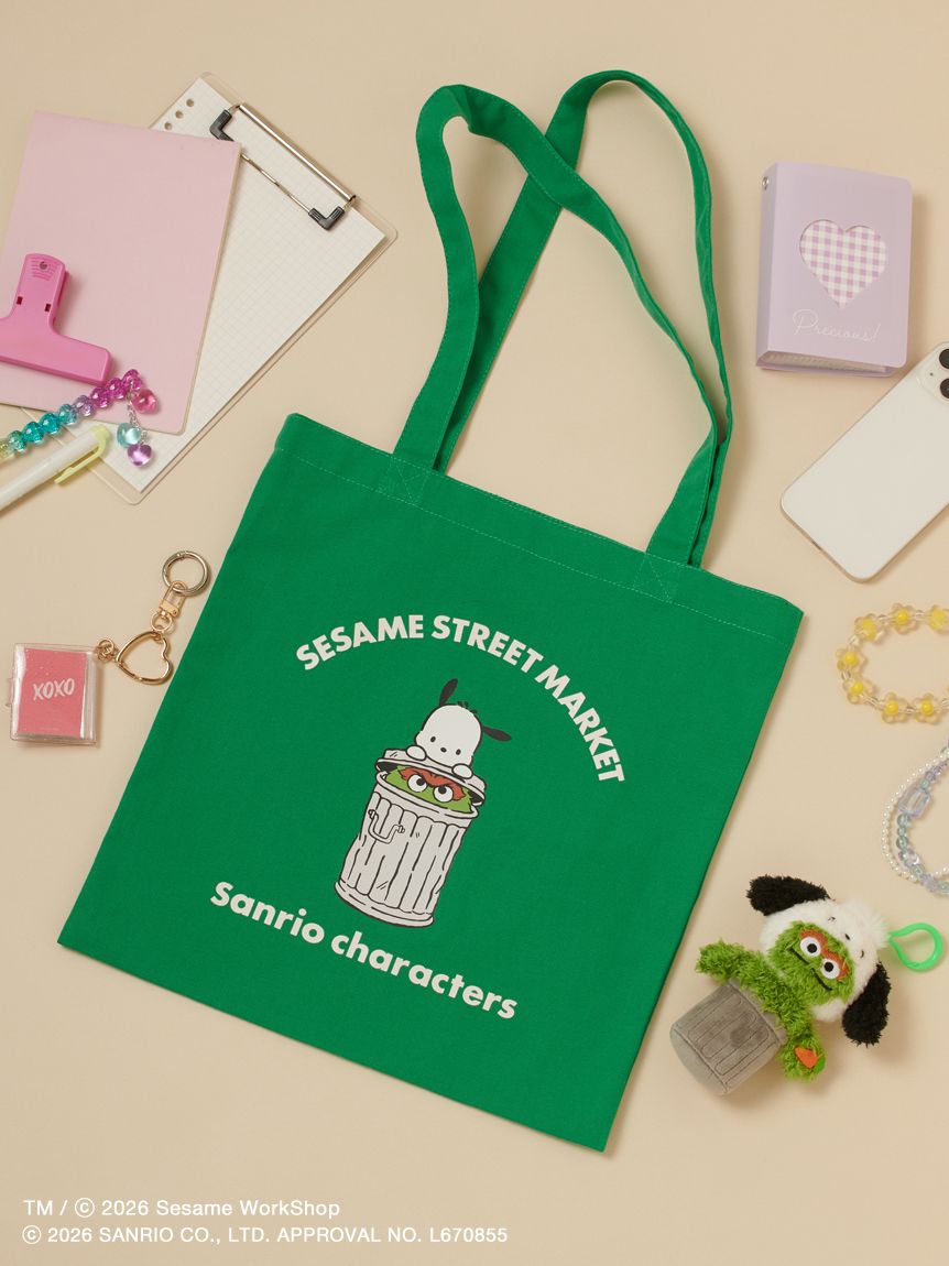 【預訂｜7月底】Sesame Street Market x Sanrio - 布袋 Elmo Cookie Monster Oscar Big Bird