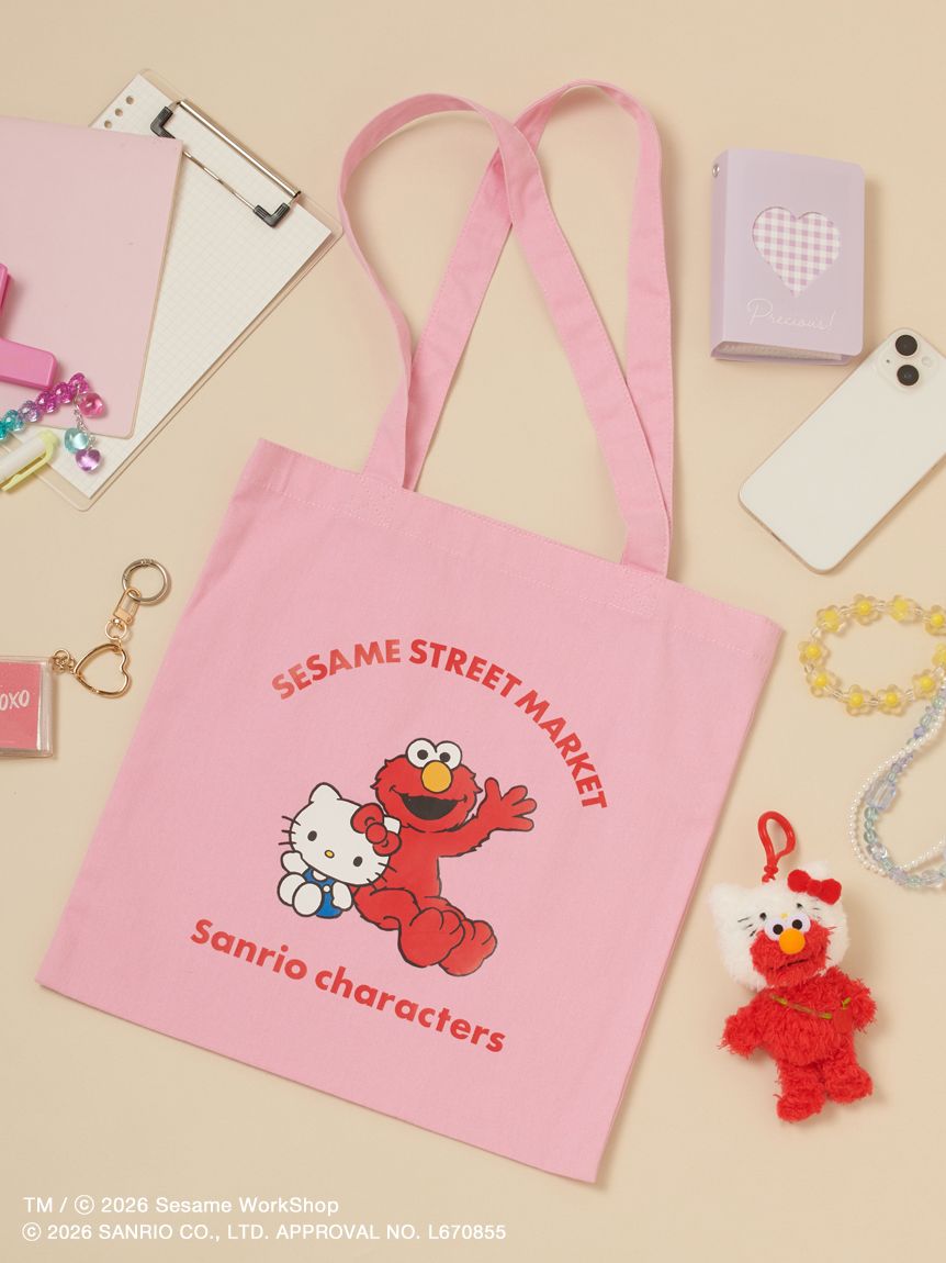【預訂｜7月底】Sesame Street Market x Sanrio - 布袋 Elmo Cookie Monster Oscar Big Bird