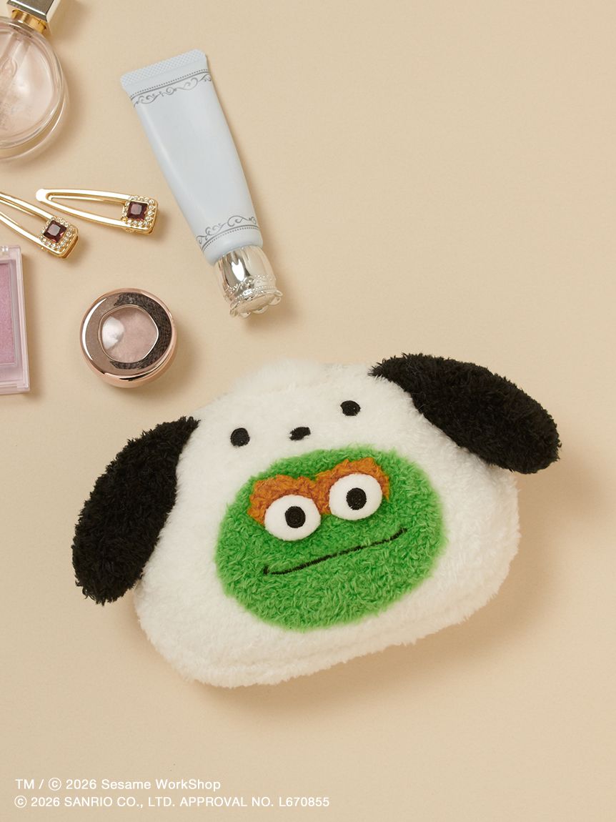 【預訂｜7月底】Sesame Street Market x Sanrio - 收納袋 化妝袋 Elmo Cookie Monster Oscar Big Bird