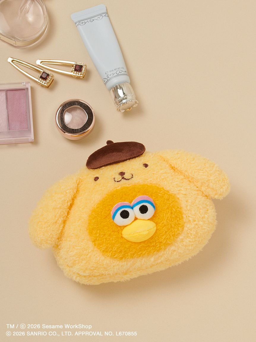 【預訂｜7月底】Sesame Street Market x Sanrio - 收納袋 化妝袋 Elmo Cookie Monster Oscar Big Bird