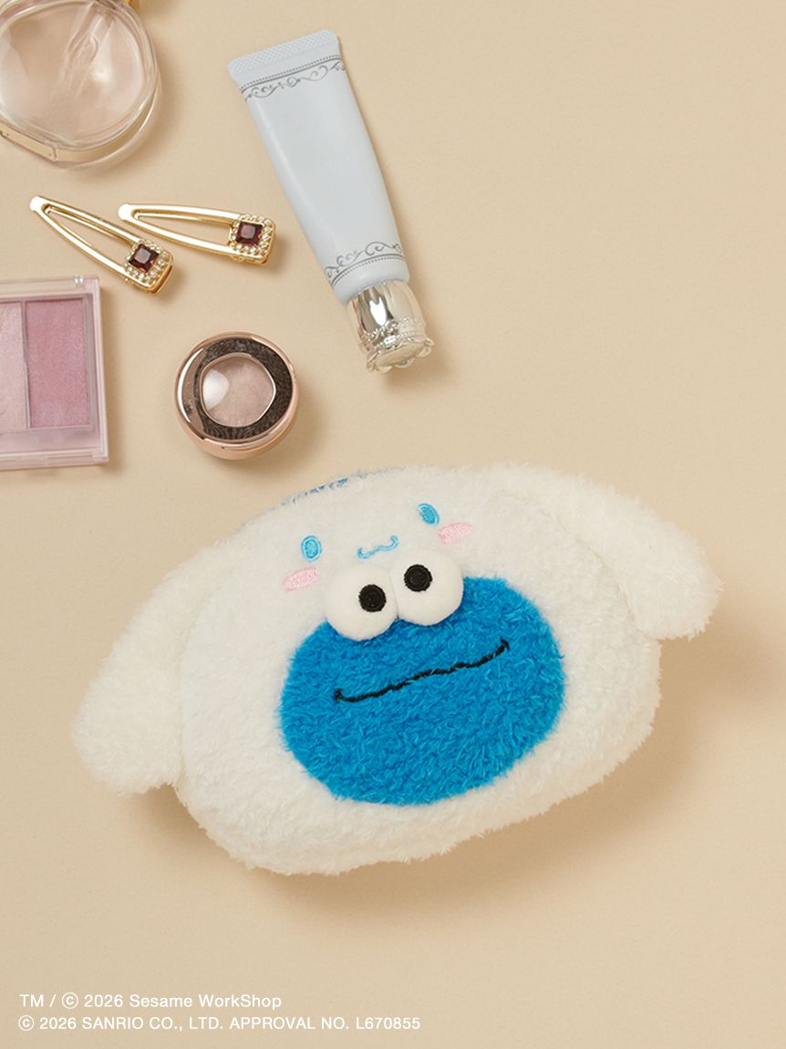 【預訂｜7月底】Sesame Street Market x Sanrio - 收納袋 化妝袋 Elmo Cookie Monster Oscar Big Bird