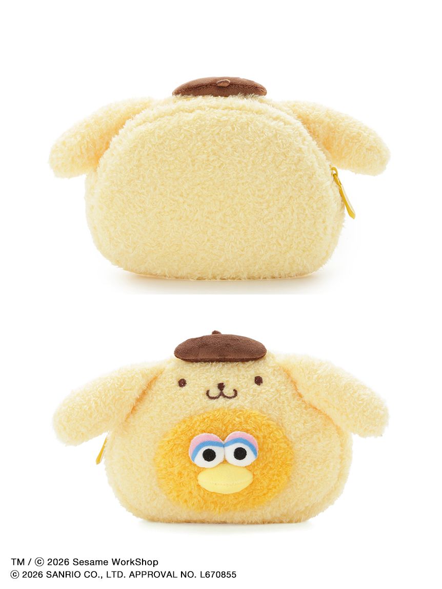 【預訂｜7月底】Sesame Street Market x Sanrio - 收納袋 化妝袋 Elmo Cookie Monster Oscar Big Bird