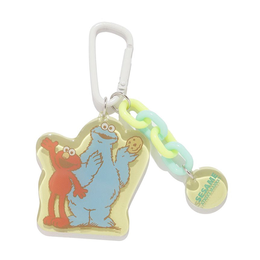 Sesame Street Market Hoppin' Spring - 亞加力鑰匙扣（連登山扣）Elmo & Cookie Monster