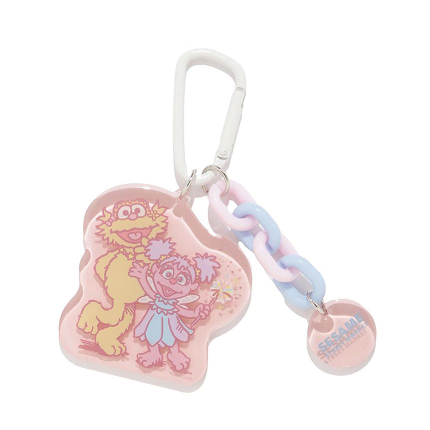 Sesame Street Market Hoppin' Spring - 亞加力鑰匙扣（連登山扣）Zoe & Abby