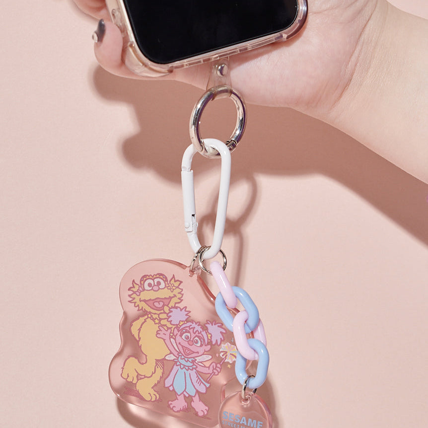 Sesame Street Market Hoppin' Spring - 亞加力鑰匙扣（連登山扣）