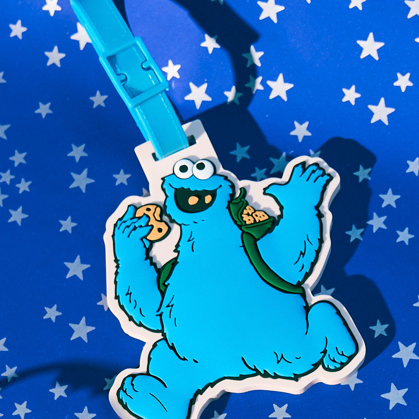 Sesame Street Market Have A Nice Trip - 行李牌 Cookie Monster
