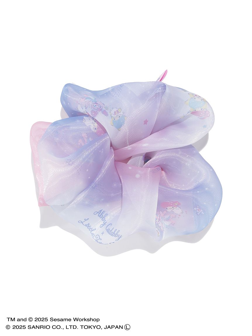 【訂貨】Sesame Street Market Abby x Little Twin Stars - 透紗印花髮圈