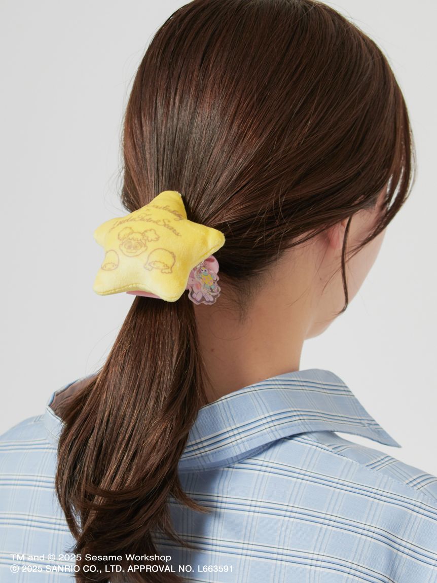 【訂貨】Sesame Street Market Abby x Little Twin Stars - 黃色星星髮圈