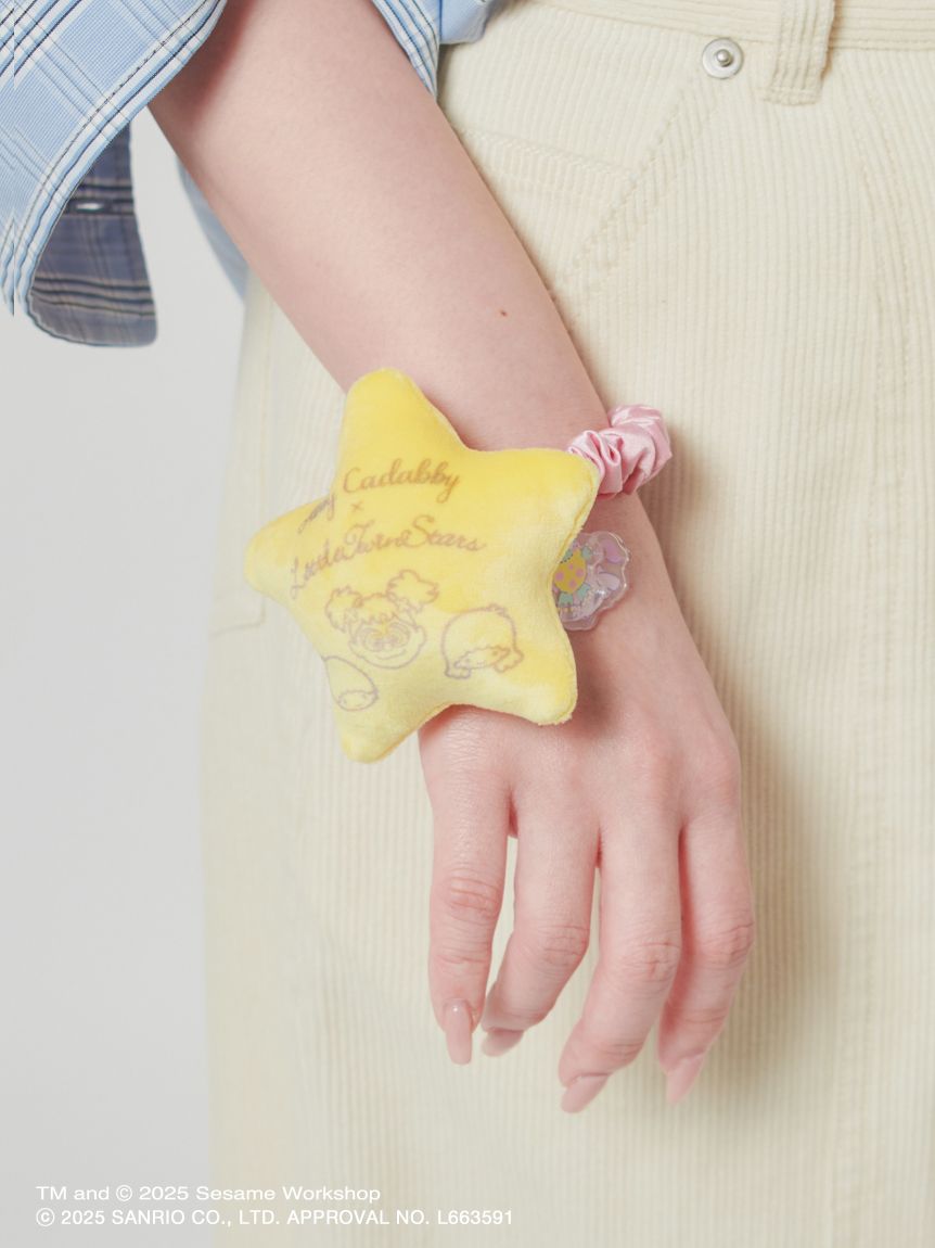 【訂貨】Sesame Street Market Abby x Little Twin Stars - 黃色星星髮圈