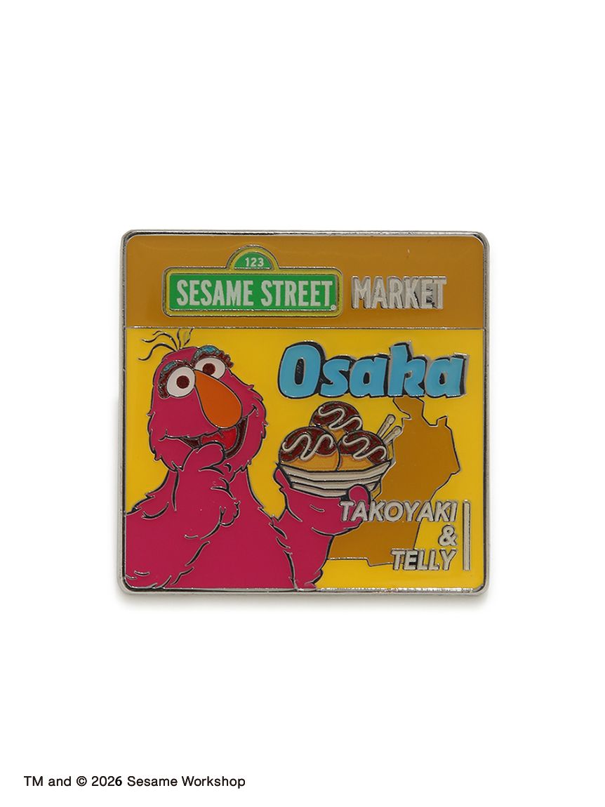 【訂貨】Sesame Street Market Hello Japan 芝麻街日本當地美食系列 - 扣針襟章