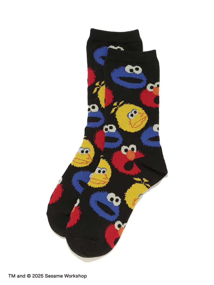 【訂貨】Sesame Street Market BOO! FRIENDS - 成人襪 Face Art Socks