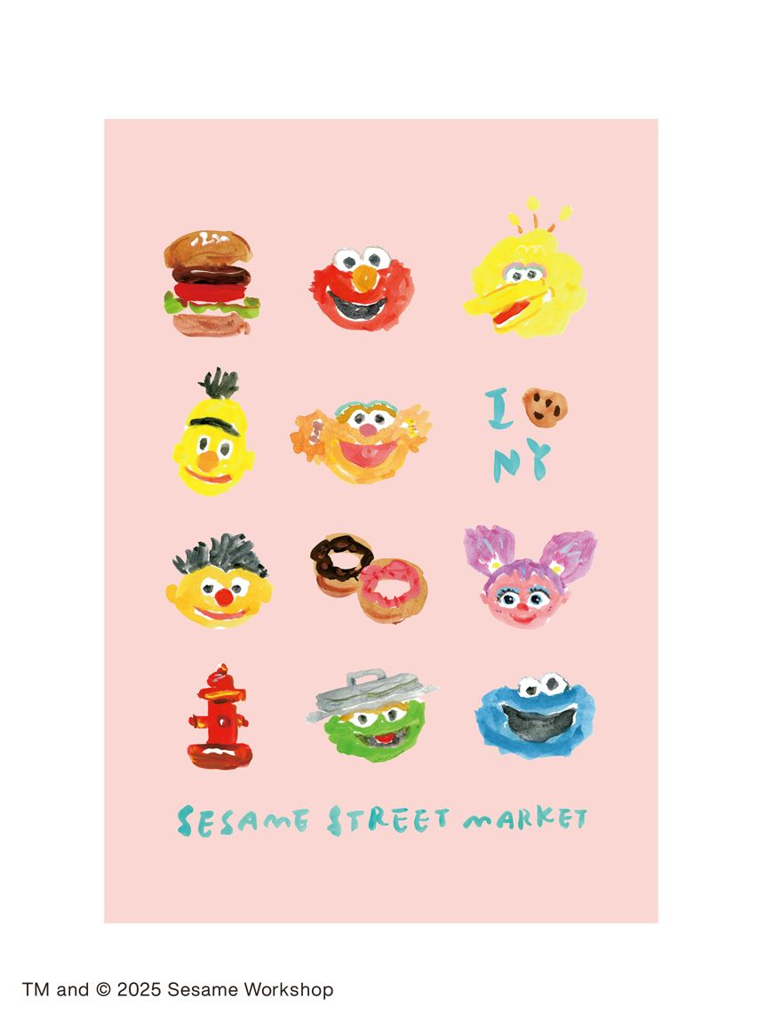 Sesame Street Market Hello! New York - 明信片套裝 5pcs