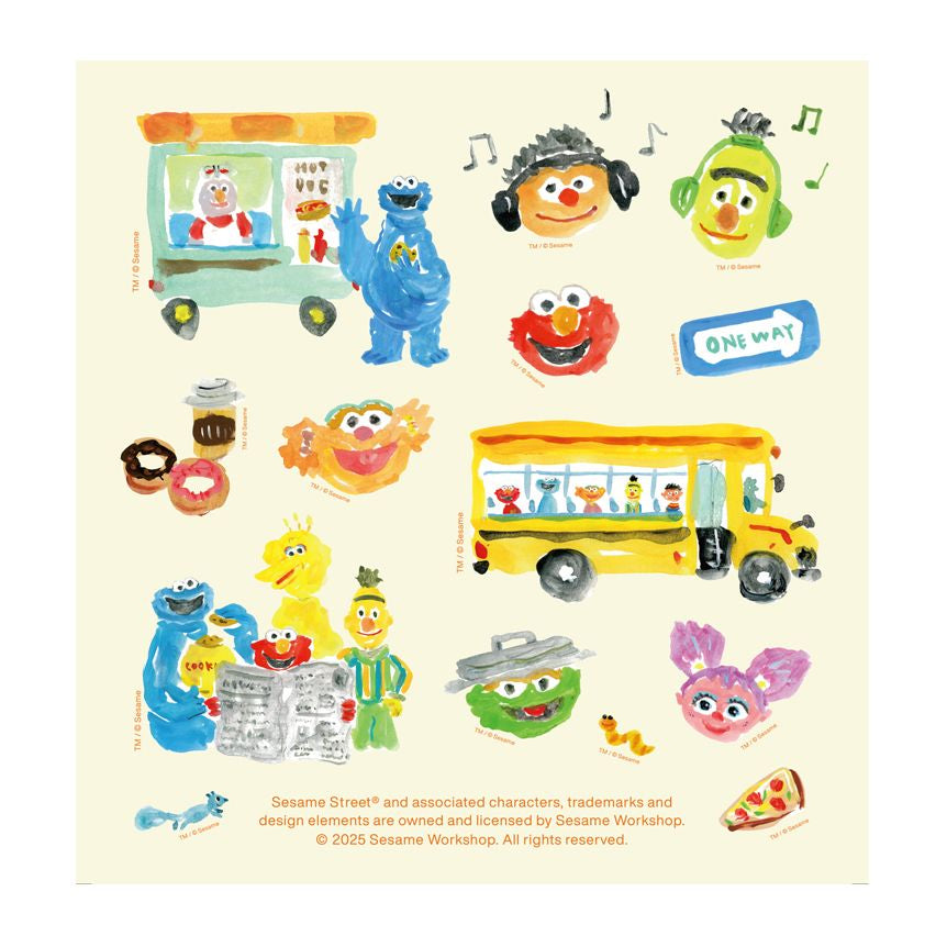 【訂貨】Sesame Street Market Hello! New York - 貼紙（兩款可選）