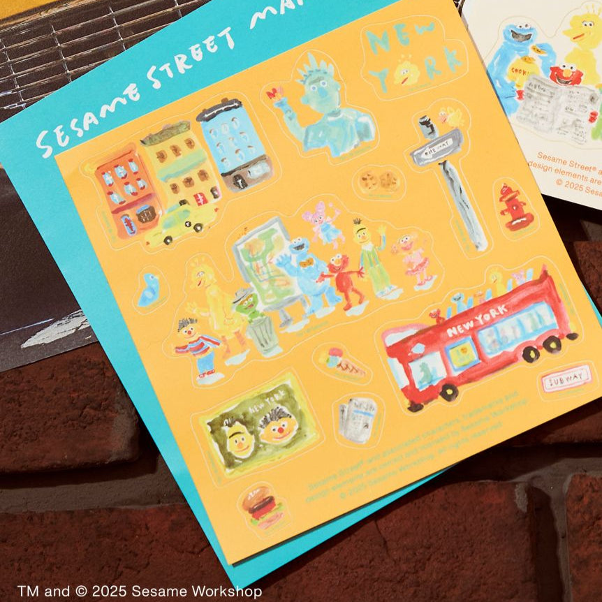 【訂貨】Sesame Street Market Hello! New York - 貼紙（兩款可選）