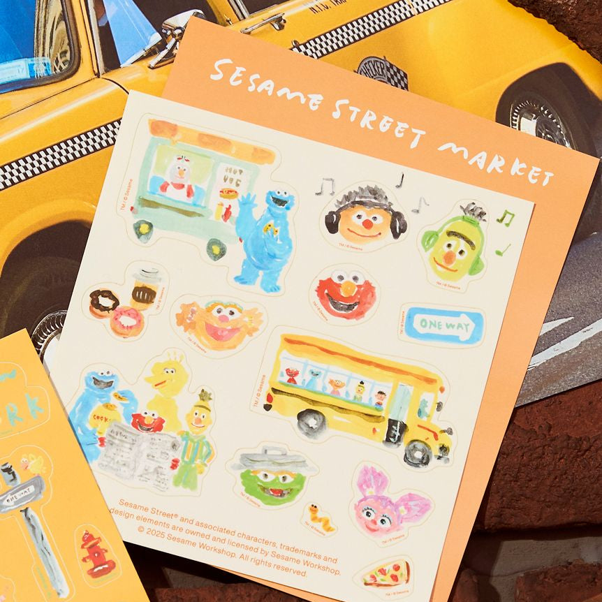 【訂貨】Sesame Street Market Hello! New York - 貼紙（兩款可選）