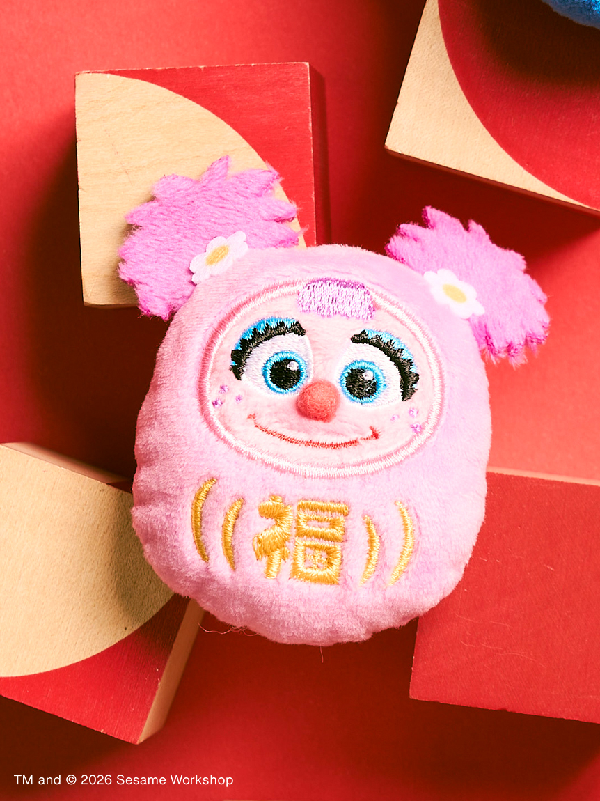 【訂貨】Sesame Street Market Nippon Japanese Style Souvenirs 芝麻街日式系列 - 達磨公仔扣針 胸針