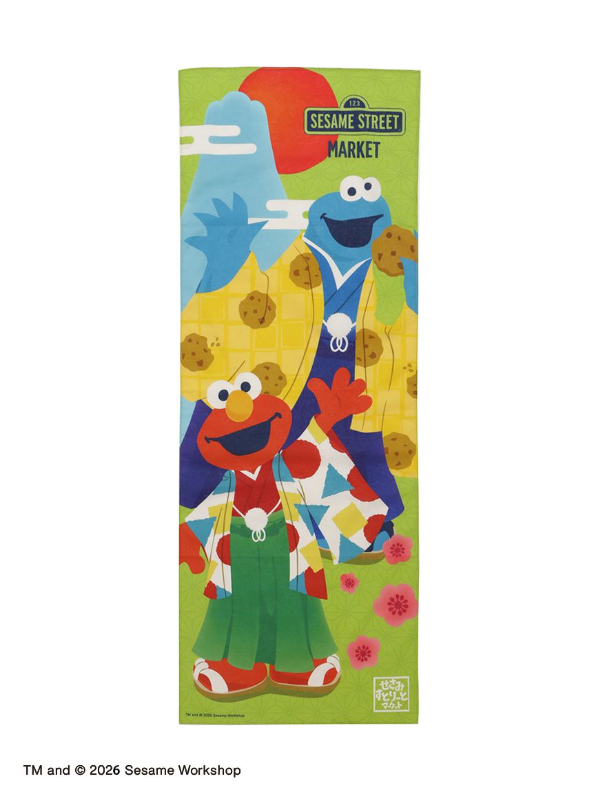 【訂貨】Sesame Street Market Nippon Japanese Style Souvenirs 芝麻街日式系列 - 日式手拭巾 長布巾