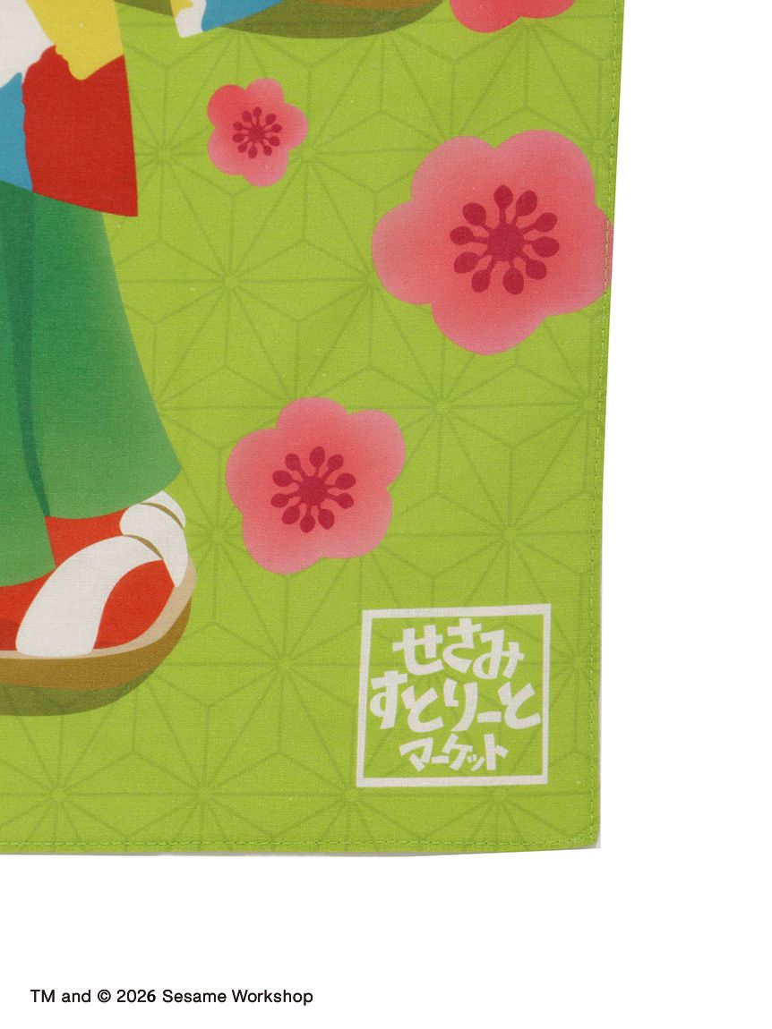 【訂貨】Sesame Street Market Nippon Japanese Style Souvenirs 芝麻街日式系列 - 日式手拭巾 長布巾