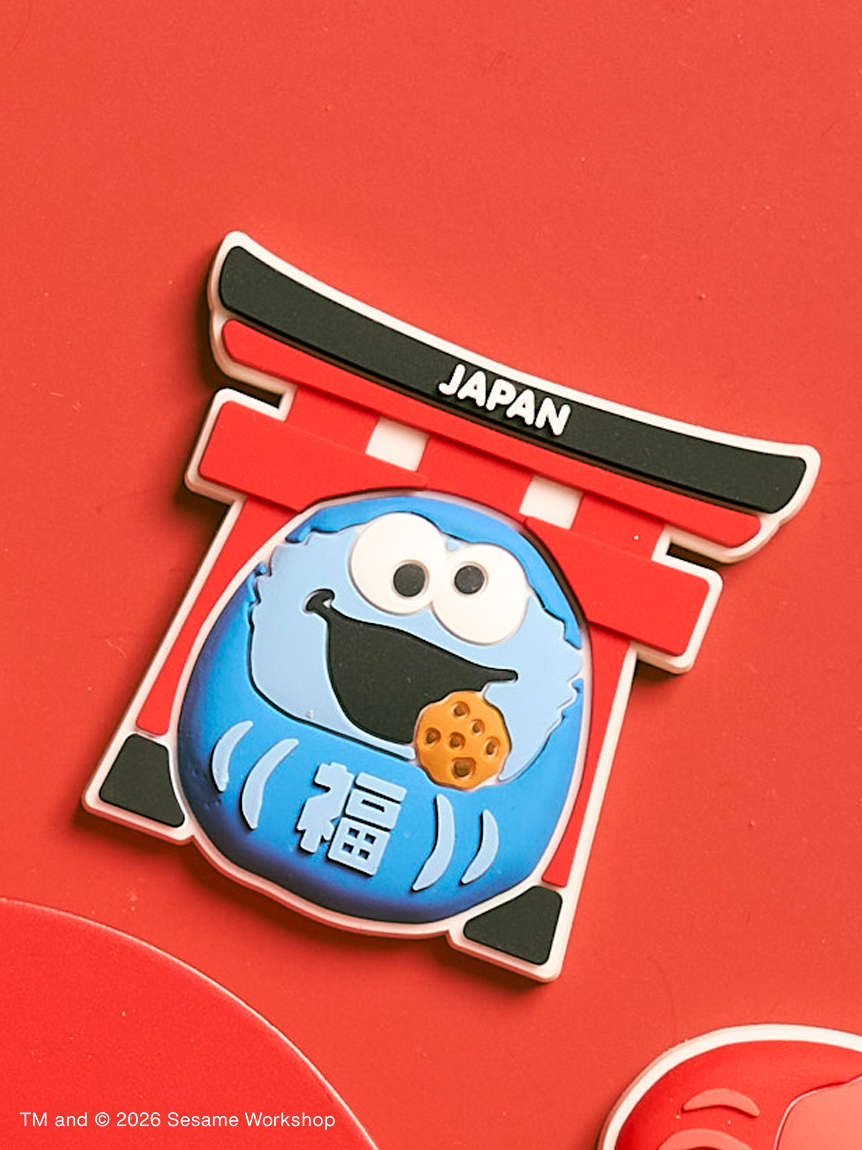 【訂貨】Sesame Street Market Nippon Japanese Style Souvenirs 芝麻街日式系列 - 磁石 磁鐵貼