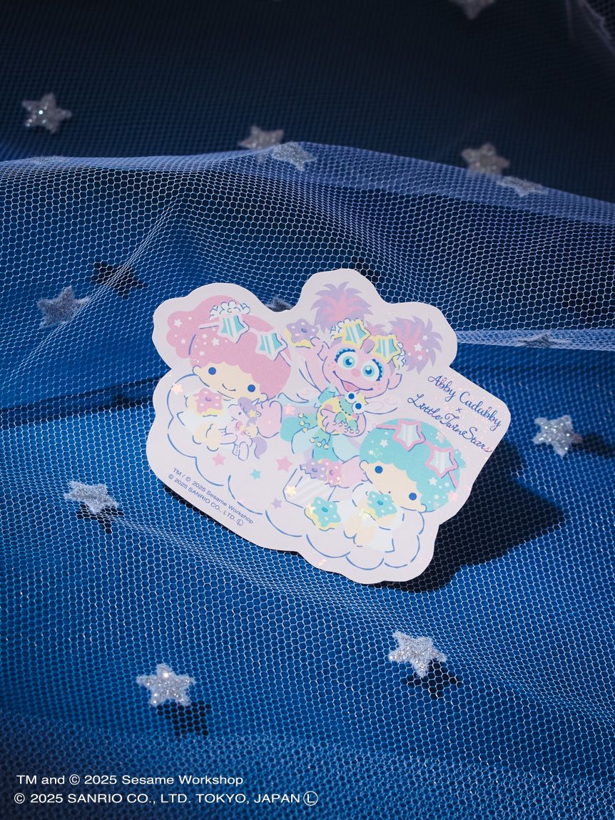 【訂貨】Sesame Street Market Abby x Little Twin Stars - Die-Cut 雷射貼紙