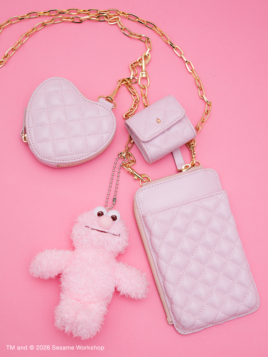 【預訂】Sesame Street Market PINK FRIENDS 櫻花粉公仔 掛飾