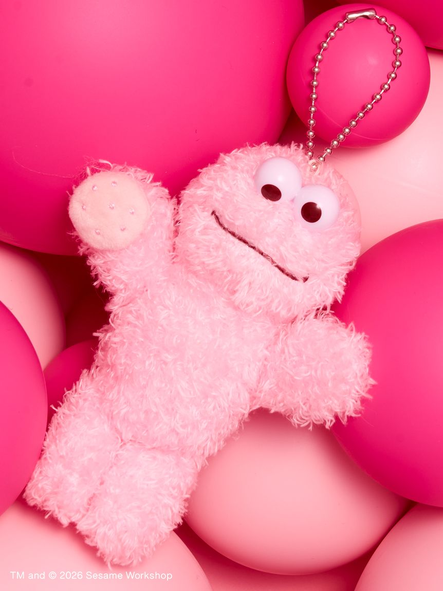 【預訂】Sesame Street Market PINK FRIENDS 櫻花粉公仔 掛飾