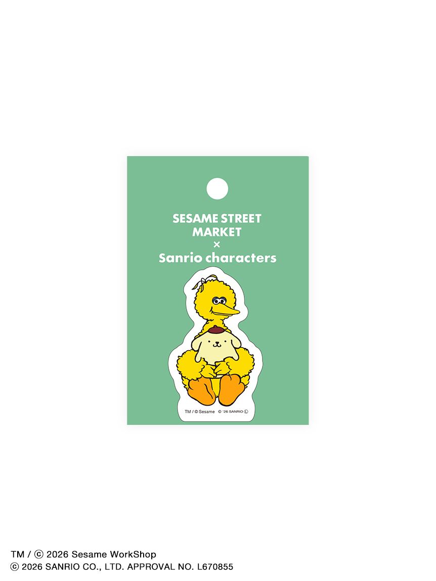 【預訂｜7月底】Sesame Street Market x Sanrio -  貼紙 Elmo Cookie Monster Oscar Big Bird