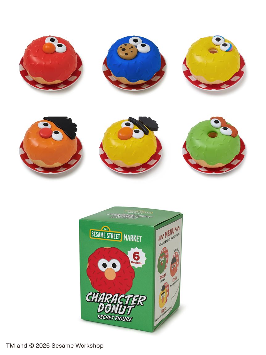 【訂貨】Sesame Street Market Figures 冬甩 甜甜圈 小擺設（盲盒）