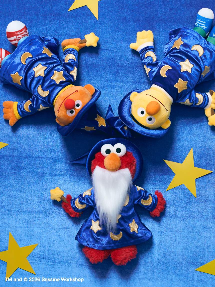 【訂貨】Sesame Street Market HALLOWEEN NO TRICKS, JUST TREATS 魔法師系列 - 公仔