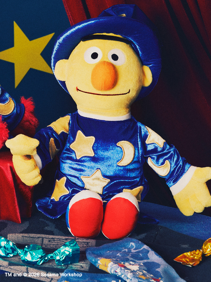【訂貨】Sesame Street Market HALLOWEEN NO TRICKS, JUST TREATS 魔法師系列 - 公仔