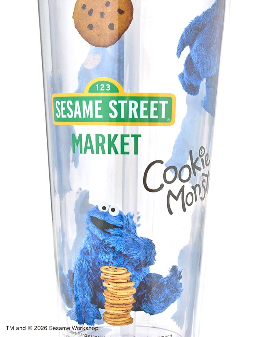 【預訂】Sesame Street Market 芝麻街透明隨行杯 連吸管