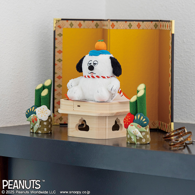 【預訂】SNOOPY'S BROTHER OLAF 日本新年 鏡餅 掛飾公仔