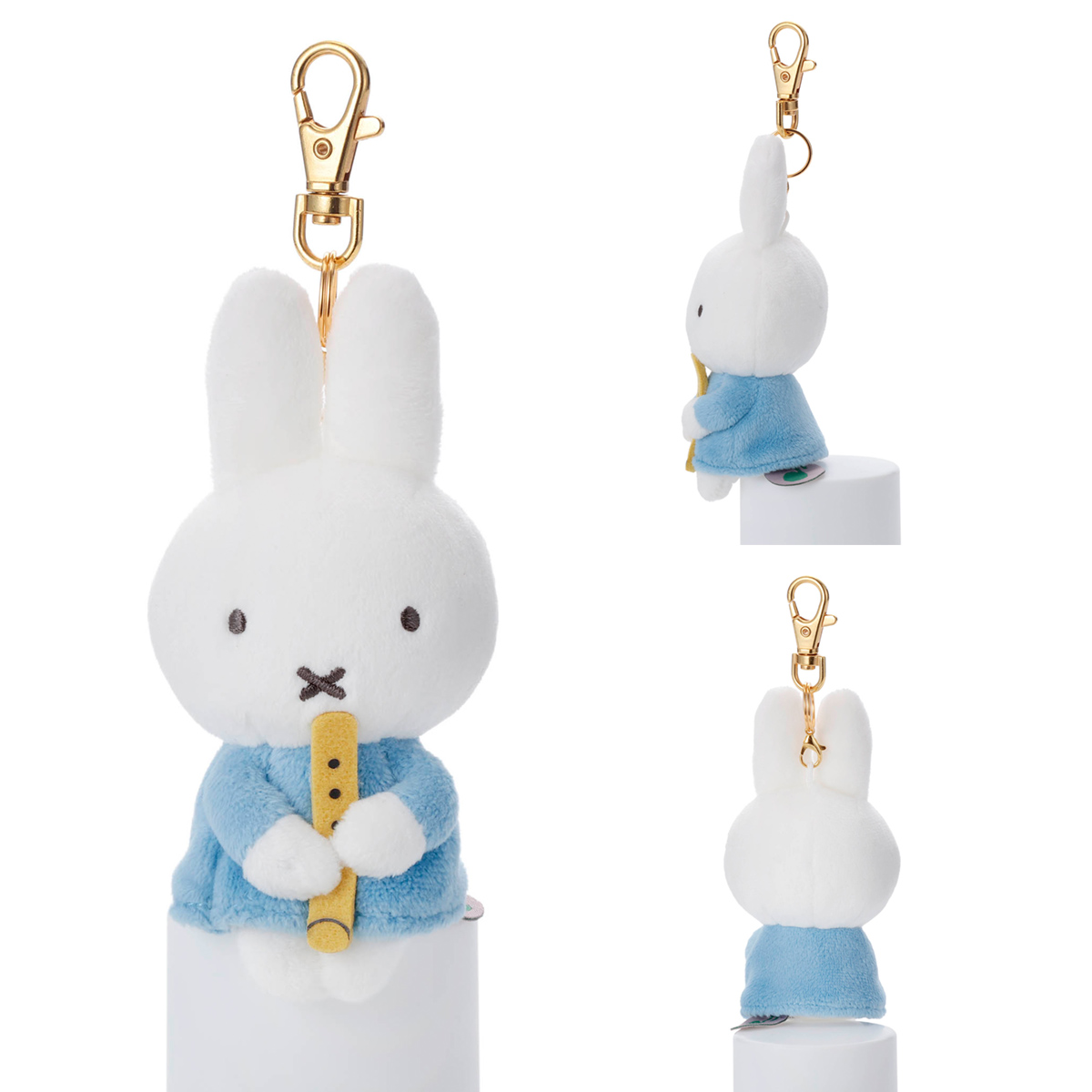 【訂貨】Miffy & Music Chokkorisan 掛飾 鑰匙扣（黄色笛）