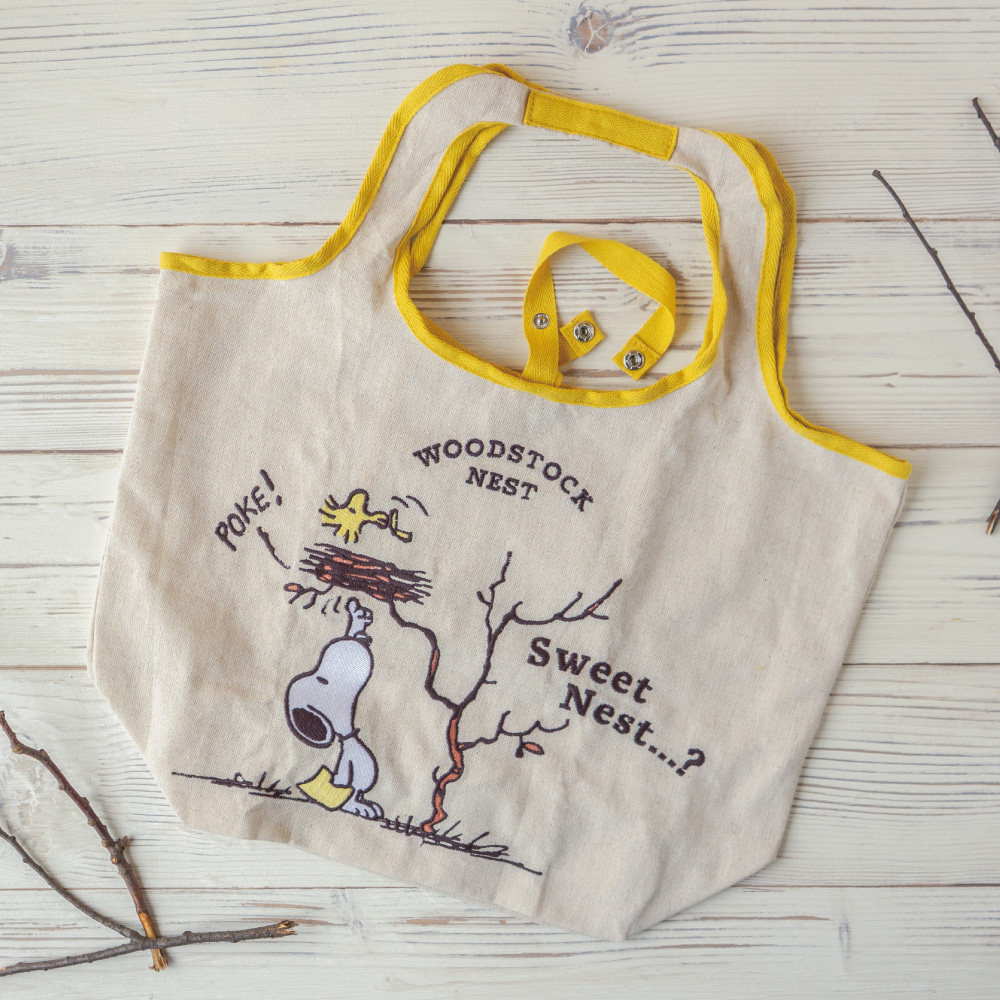 【預訂｜8月】Woodstock Nest 可摺疊 棉麻袋 Tote Bag（M）