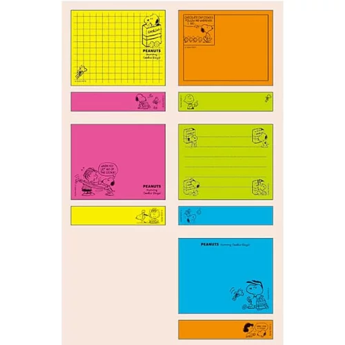 【訂貨】Peanuts Snoopy Yummy Cookie Days Sticky Note 螢光便利貼