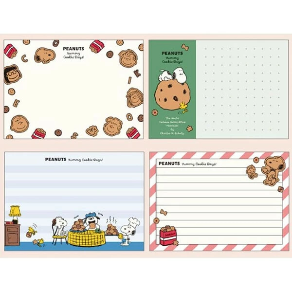 【訂貨】Peanuts Snoopy Yummy Cookie Days Memopad 連貼紙