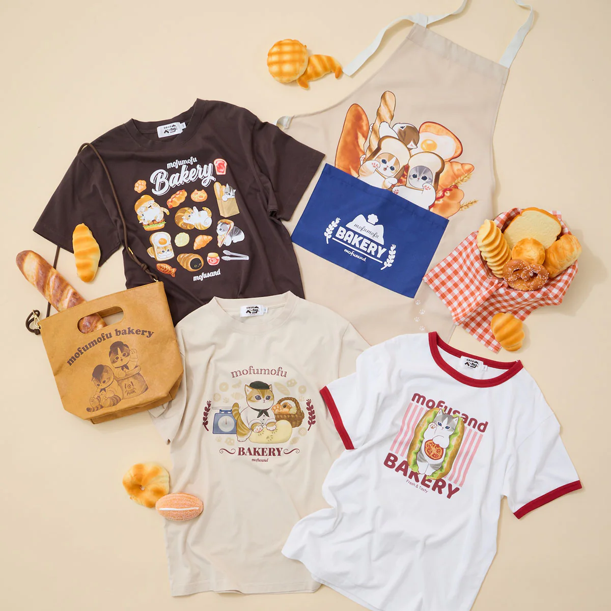 【訂貨】Mofusand mofumofu Bakery - Tshirt