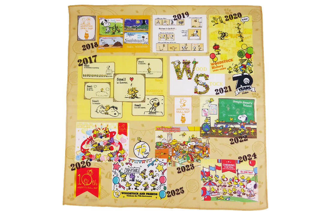 【預訂｜6月底】Snoopy Town Woodstock Fair 糊塗塌客 期間限定店 - 歷代設計 方布巾