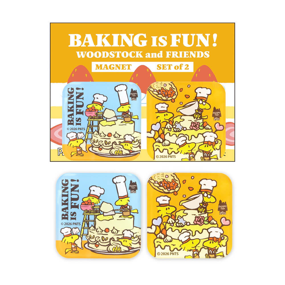 【預訂｜6月底】Snoopy Town Woodstock Fair 糊塗塌客 BAKING IS FUN - 磁石 磁鐵貼